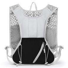 Steadial 多用途自行車跑步背心包, 黑白色, 1個