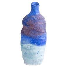 藍色分層現代室內裝飾花瓶 BRP1640 F款, 混合色