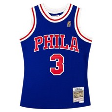 남녀공용 스윙맨 로드 져지 필라델피아 76ers ALLEN IVERSON 96