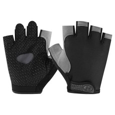 幸福商店 自行車半指手套, A款 黑色, 1個