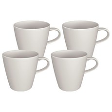 빌레로이앤보흐 매뉴팩처락 블랑 머그컵 380ml, 화이트, 4개