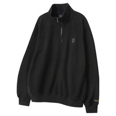빈트릴 코듀로이 플리스 스몰 로고 하프집업 BA254RM002