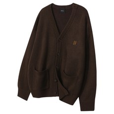 Beentrill 男士壓克力基本款寬鬆版開襟衫 BA254CD001