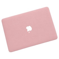 골드로드 맥북 감성 케이스, 누벅 핑크, 1개