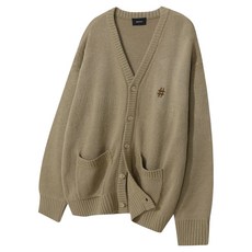 Beentrill 男款壓克力基本寬鬆版開襟衫 BA254CD001