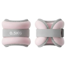 Moanuri 跑步訓練用腳踝手腕兩用沙袋 2入, 櫻花粉, 500g