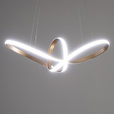 vittz LED 莫比烏斯餐桌燈, 金色 + 自然白光