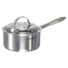 Kitchen Art Premio 電磁爐適用 304不鏽鋼五層單柄鍋, 1個, 16cm, 銀色