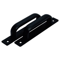 LIVINGiF 纖薄傢俱板式把手 小, 黑色, 2個