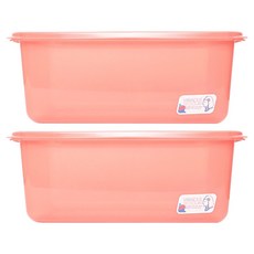 미라네주방 신선 미라클통 점보 밀폐용기 황토 7L, 1개입, 2개