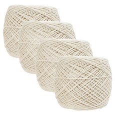 brandyarn 純棉筒紗編織線, 24支 無色, 4個