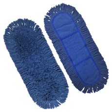 World Clean Risking 青紗濕拖把 60cm, 2個, 藍色