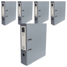 영오 2공 레버아치 LA 바인더 7cm, 회색, 5개