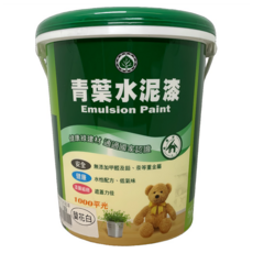 青葉油漆 水性水泥漆 平光 1加侖, 1個, 蘭花白, 3.785L