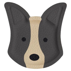 tails&me 尾巴與我 專屬配件 邊境牧羊 寵物項鍊, 1個, 深灰色