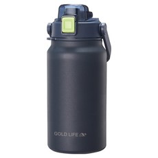 GOLD LIFE 隨行雙飲相伴瓶, 1個, 1.3L, 深海藍