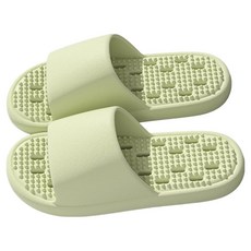 Dorim 粉彩排水防滑EVA指壓浴室拖鞋, 綠色, 1個