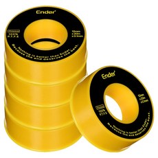 엔더 하드락 고강도 누수 방지 테프론 테이프 12mm x 20m, 5개