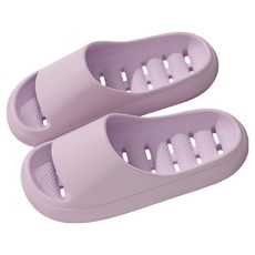 Dorim 厚實鮮豔排水防滑EVA浴室拖鞋, 紫色, 1個