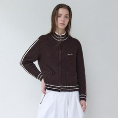 rolarola 女款 MAISON DE ROLA EMBROIDERY WOOL BLENDED KNIT ZIP UP