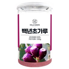헬로우그린 백년초 가루 분말 통, 300g, 1개