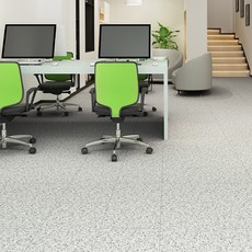 천일카페트 천일 데코온 접착식 데코타일 30 x 30 cm 18p, 테라조 베이지, 1개