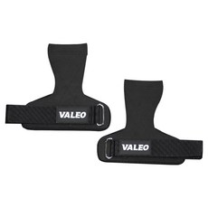 VALEO 防滑重訓拉力帶/握力帶/護腕/護具/健身手套/護掌/助握帶/舉重/划船/引體向上, 1套, 黑色