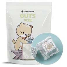 MONSTARGEAR Durock Ice King 線性鵝卵石機械式鍵盤軸 熱插拔替換潤滑軸體 70入, 混合色, 單一商品, 製造商軸