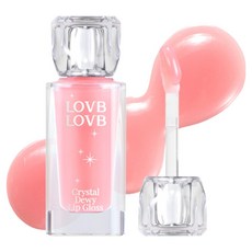 럽럽 크리스탈 듀이 립글로스, 01 핑크돌핀, 1개