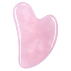 Keublancs 每日高級玉石刮痧按摩器 6 x 8.3 cm, 粉紅水晶, 1個