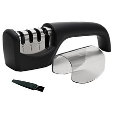 EJIRY 4合1多功能刀剪磨刀器, 黑色, 1個