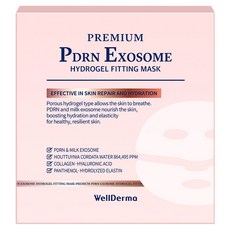 웰더마 프리미엄 PDRN 엑소좀 하이드로겔 피팅 마스크 30g, 1개, 7개입