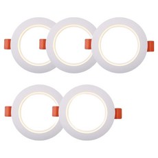 vittz LED DC型嵌入式筒燈 12W 130mm, 白色+晝光色, 5個