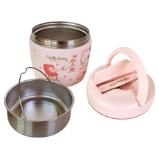 Skater 不鏽鋼食物罐 + 輔助容器大容量組, 凱蒂貓, 1套