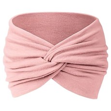 Rewilding 女款運動髮帶 瑜珈 慢跑 皮拉提斯 健身髮帶 55, 粉紅色, 1個