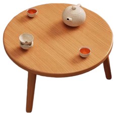 Mangbeulbe 榻榻米原木咖啡茶几, 棕色, 1個