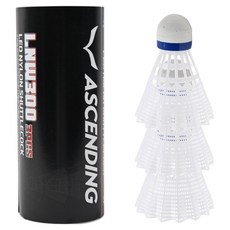 ASCENDING 가성비 배드민턴 셔틀콕 LNW300, 화이트, 3개입, 1개