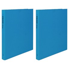 MiDAS HYUNPOONG Noblesse O型活頁夾 3孔 2cm A4, 天藍色, 2個