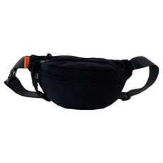 Steadial 簡約休閒郵差自行車腰包, 黑色, 1個