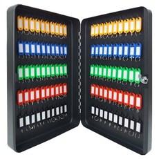 壁掛式鑰匙保管箱 KP-W100(K), 黑色, 1個