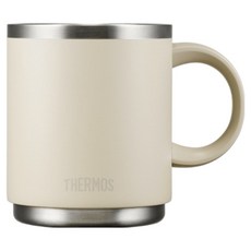 써모스 보온보냉 스태킹 머그컵, 크림, 450ml, 1개 크림, 450ml, 1개