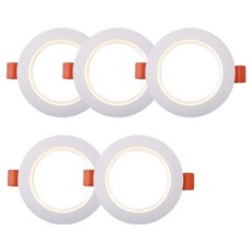 vittz LED DC型嵌入式筒燈 8W 100mm, 自然白光, 5個