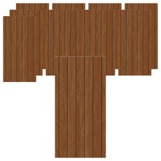 Shopping Doctor 自黏式室內裝飾地磚 30 x 60 cm, 木紋圖案7, 10個