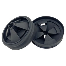 InSync Eraser 防濺保護橡膠蓋 8.5cm 2入, 單一商品, 黑色