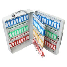 附把手壁掛式鑰匙保管箱 KH-100(K), 灰色, 1個