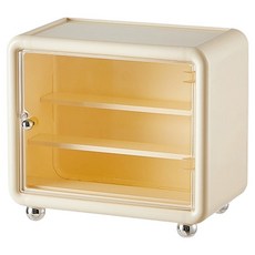 순잠 미니 컬렉션 전시 아크릴 수납 사각형 전시함, 크림옐로우