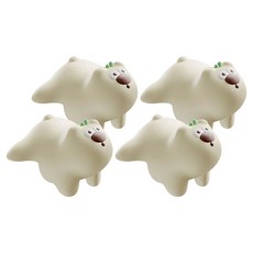 Lestar 卡通系列 桌角安全保護套, 咚咚熊 米色, 4個