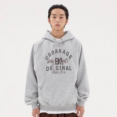 URBANAGE 男女通用 HIGH STREET 拉格蘭寬鬆版型連帽T恤