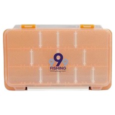 999피싱 루어 낚시 미노우 웜 지그헤드 채비 소품 보관 수납 케이스, 1개, 오렌지