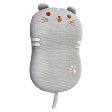 涼感貓肚枕, 1個, 灰色